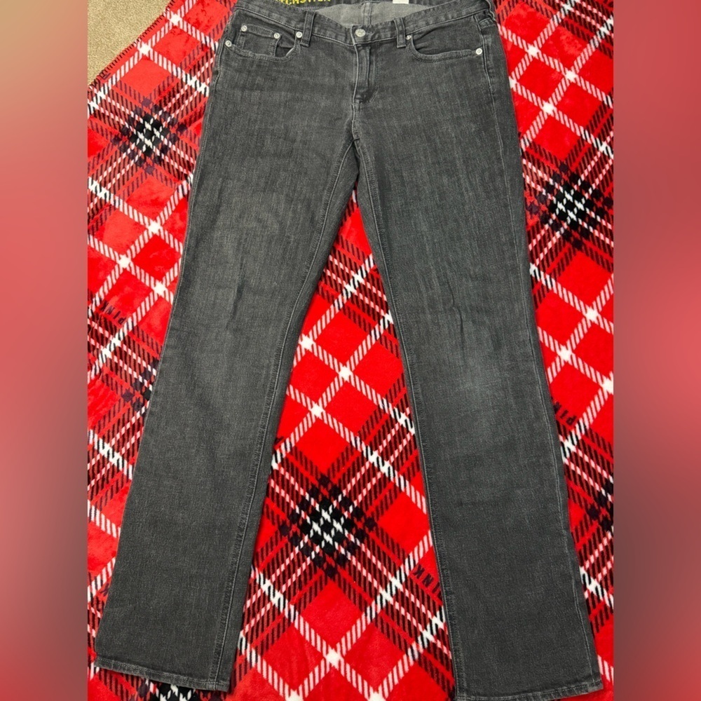 J. Crew Charcoal Straight Leg Jeans